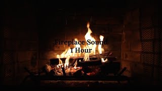 ASMR - 1 Hour of Fireplace Sound - Black Screen