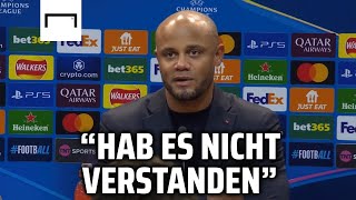 "Wie weh tut es?" Kompany reagiert auf Schmähgesänge | FC Bayern 0:1 Aston Villa | Champions League