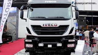 Motored presentó camión Iveco Trakker 6x4 en Expomina l Presentado por BUSESYCAMIONES.pe