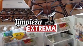 LIMPIEZA EXTREMA de mi REFRIGERADOR y ESTUFA 🧼 con un solo producto ITSBAHEZ ✨