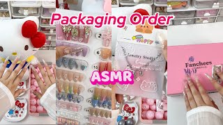 Nails Order Packaging | Small Business | Hand made press on nails business |ASMR