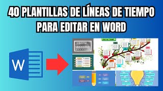 40 Plantillas de líneas de tiempo para editar en Word [ORIGINALES]