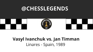 Ivanchuk vs Timman. Linares Spain, 1989. R-2. #chessgame #ajedrez #schaak #xadrez #chess