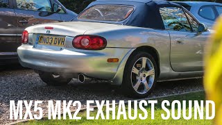 MX5 MK2.5 1.8 VVT EXHAUST SOUND - COBALT EXHAUST