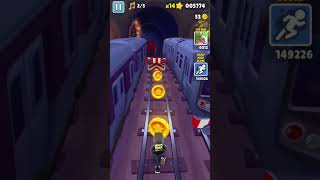 Playing Subway Surfers #shorts #subwaysurfers