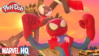 Spider-Man vs. Venom: Doh Battle | Play-Doh Marvel: DOH-ified Action Ep 5