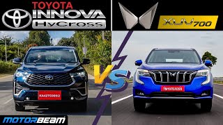 Toyota Innova HyCross vs Mahindra XUV700 Comparison - Kaunsi Kharide? | MotorBeam हिन्दी