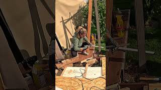 Meine Frau und ich auf der Baustelle #tinyhouse #bauprojekt #camping