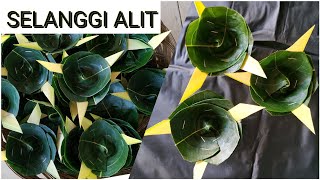 CARA MEMBUAT SELANGGI ALIT - BAHAN DAUN NANGKA | KUNINGAN CEREMONY