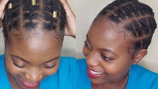 HOW TO | BASIC AFRICAN THREADING ON SHORT NATURAL HAIR