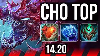 CHO'GATH vs CAMILLE (TOP) | Rank 1 Cho, 11/2/8, Legendary | BR Master | 14.20