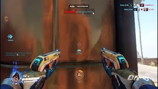 Overwatch: Escort the Payload FOUR Pulse Bombs STUCK in a row