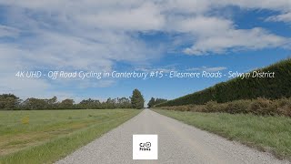 4K UHD - Off Road Cycling in Canterbury #15 - Ellesmere Roads - Selwyn District - South Island