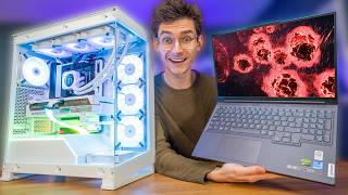 Gaming Laptop Or Gaming Desktop?! 🤔 RTX 4060 Laptop vs RTX 4060 Gaming PC!