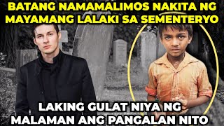 Batang NAMAMALIMOS Nakita ng MAYAMANG LALAKI sa SEMENTERYO, Nagulat sya ng MALAMAN ang PANGALAN nito