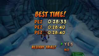 Crash Bandicoot N. Sane Trilogy Bear It 28.33 (Former WR)