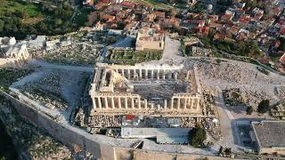 Acropolis  By   Dji Spark  Mount  Lykabettus to Acropolis .