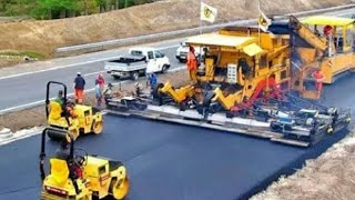 Mesin konstruksi jalan modern yang hebat di dunia, peralatan paving aspal Tercepat Yang Luar Biasa