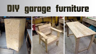 DIY Simple Furniture using a minimal Set of Tools (for garage\workshop)