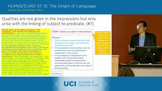 The Origin of Language - 14-2 - Charles Peirce 3 - Lecture