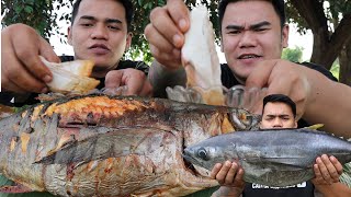 OUTDOOR COOKING | YELLOW FIN TUNA MUKBANG (HD)