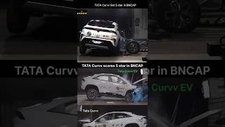 TATA Curvv Get 5 star⭐ in BNCAP #tatacurvv #tatacurvvev #tata