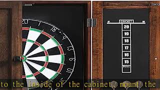 Imperial Aspen Wood Wall Mounted Dart Board Cabinet