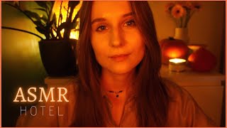 asmr po polsku 🌙 MELDUJĘ CIĘ w przytulnym hotelu w lesie 🪵 ROLEPLAY (ciche mówienie)