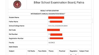 BSEB Bihar Board 12th Exam result 2024