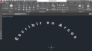 Como Escribir en Arco Facil En Autocad