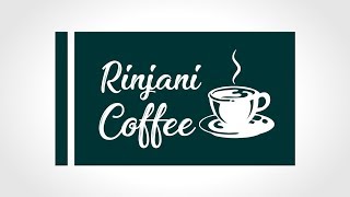 Cara Mudah Membuat Desain Stiker Coffee Rinjani CorelDRAW