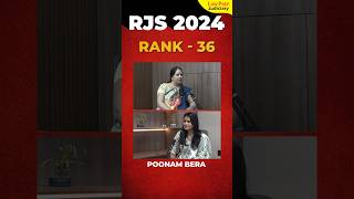 RJS 2024 Interview | Poonam Bera | Rank 36