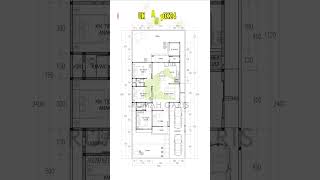 Denah Rumah Minimalis 10x24 m 1 lantai #shorts #rumahminimalis #desainrumah