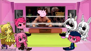 |Gacha Club| 🐷 George Cena | Gold Piggy, Bess & Gurty! Peppa Roblox Piggy Funny Animation Meme React