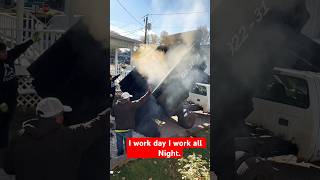 I work day I work all night #work #roadwork #drivewayconstruction #alishbavlogs #viral#shorts #smoke