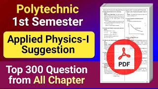 Applied Physics-I Suggestion PDF | 1st Semester Polytechnic | NatiTute