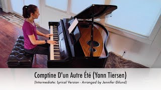 Comptine D'un Autre Été (Yann Tiersen) Piano Sheet Music (Intermediate: Lyrical Version)