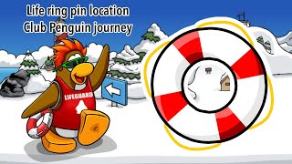 (Unavailable) Life ring pin location | Club penguin journey