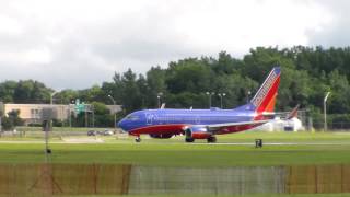 Southwest 737-700 Takeoff During Rochester NY Air Show 2014