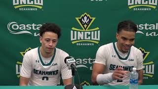 UNCW MBB Shykeim Phillips & KJ Jenkins | Postgame vs Hofstra, 2-29-24