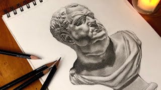 Drawing Realistic Statue: Step-by-step with the loomis Method