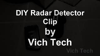 DIY Radar detector visor mounting clip