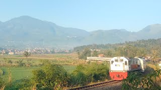 SPOT EKSOTIS LELES GARUT | Hunting Kereta Api Singkat di Tikungan Berat Leles Kadungora Garut