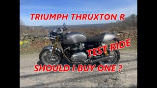 2016 Triumph Thruxton  R Test Ride