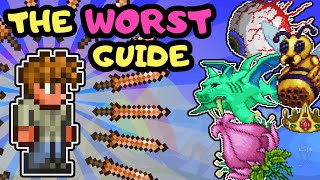 Only TERRARIA VETERANS can tell what's WRONG with this guide