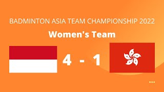 Tim Putri Indonesia menang 4-1 atas Hongkong pada Fase Grup Badminton Asia Team Championship 2022