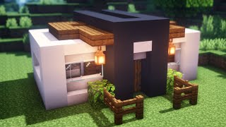 Minecraft | How to Build a Small Modern Starter House Tutorial