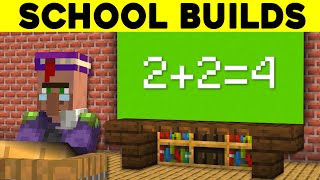 Minecraft: 15+ SCHOOL Build Hacks & Ideas!