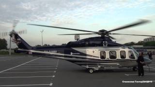 AgustaWestland AW-139 RA-01680 Запуск взлет HeliRussia 2015 Крокус