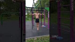 Iron Cross in streetworkout park